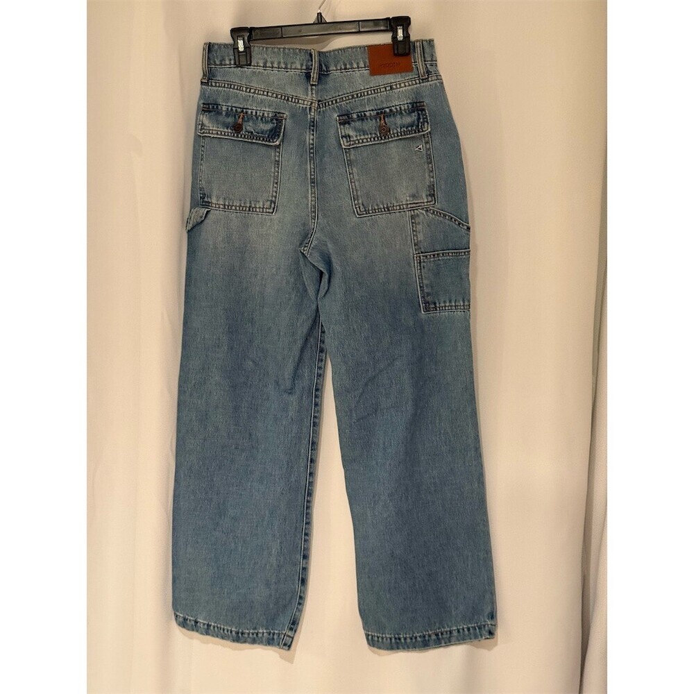 Hidden Jeans Womens Size 30 Light Wash Distressed Carpenter Cro - Picture 6 of 13